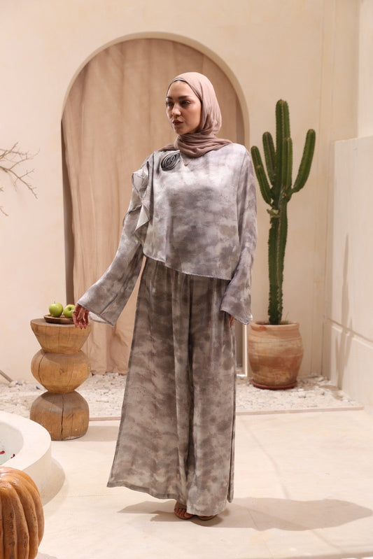 Light Gray orga blouse