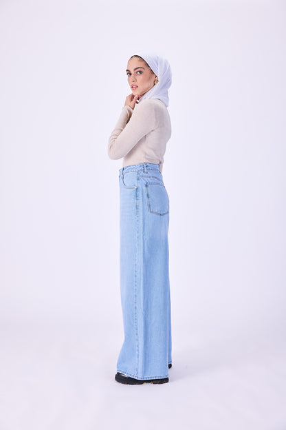 Wide leg jeans