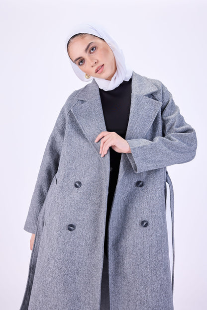 Gray coat