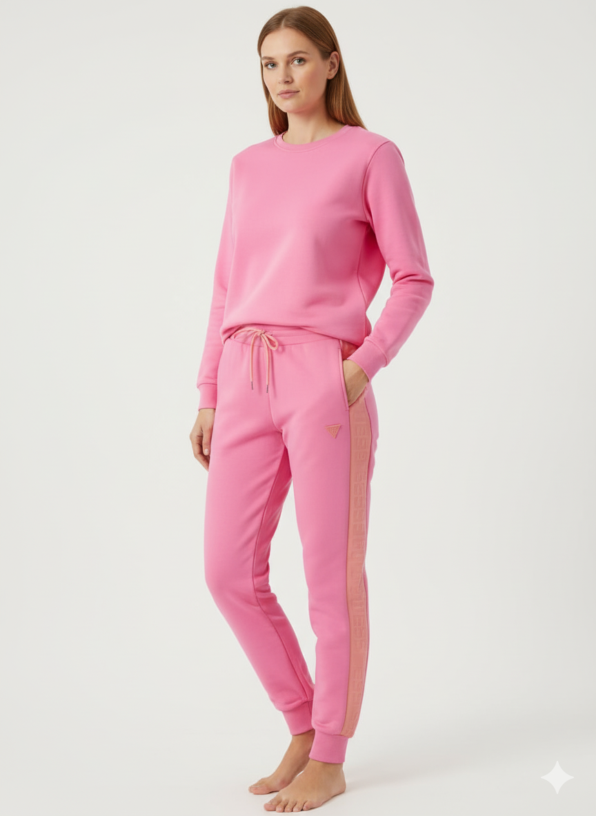 Guess Women's Sweatpants –Elastic Cuffed Hem  – Soft Cotton-