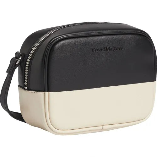 Calvin Klein Jeans Two-Tone Faux Leather Camera Bag